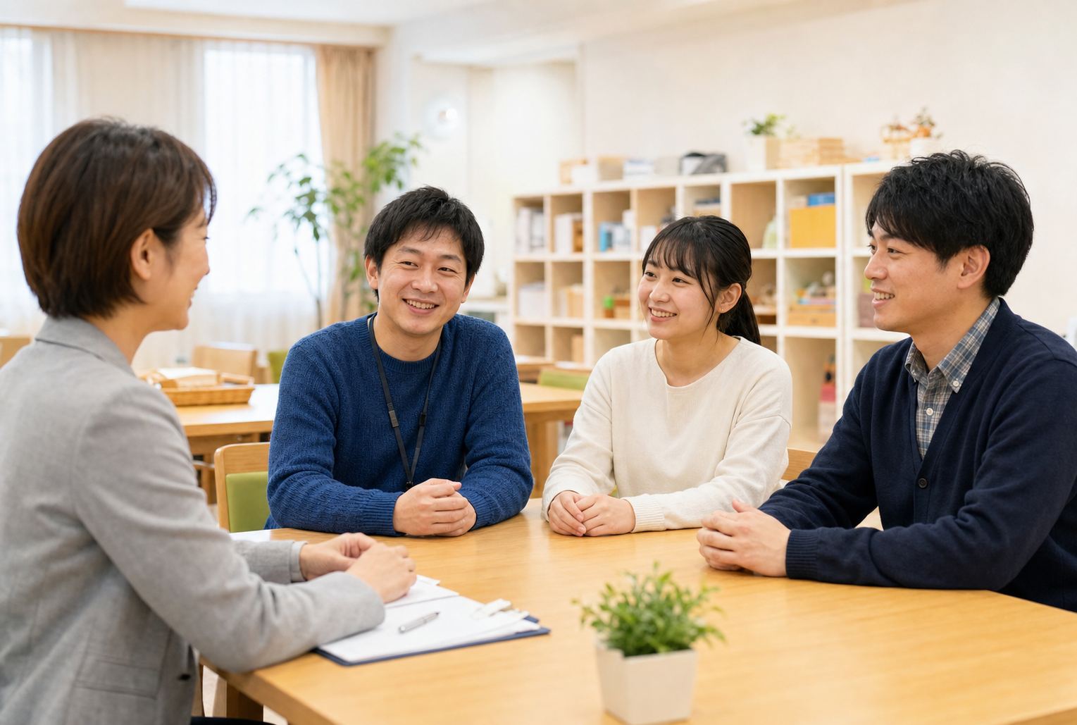 お客様との打ち合わせ