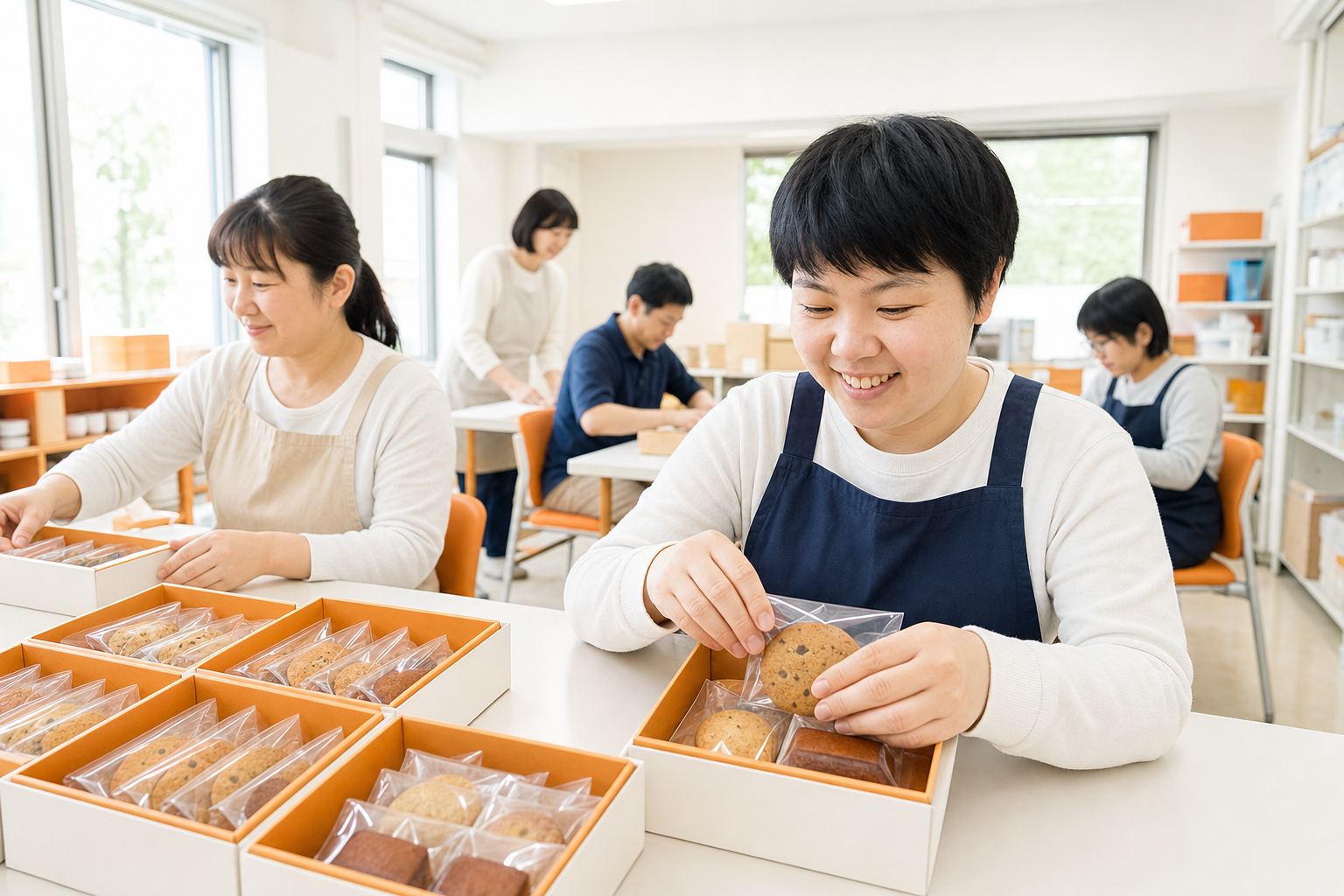 明るい食堂